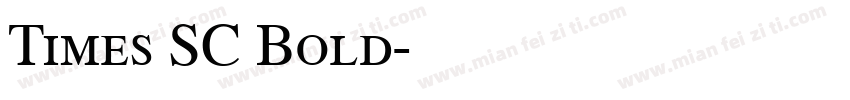 Times SC Bold字体转换